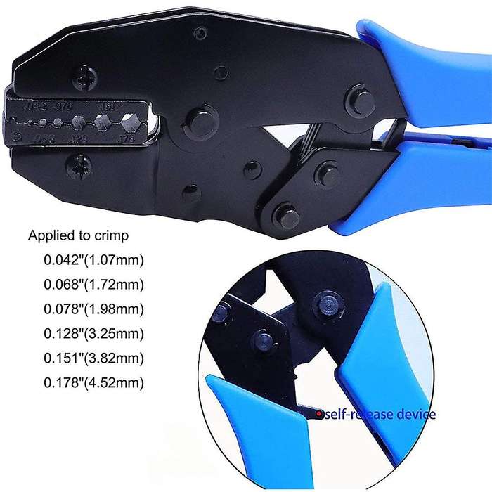 10pcs Sma Male and Female Coaxial Connectors and Crimper