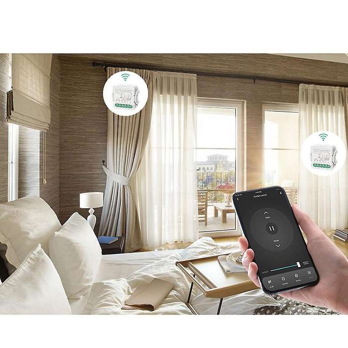 Tuya Wifi Curtain Module for Roller Blind Shutter, Smart Life(2 Gang)