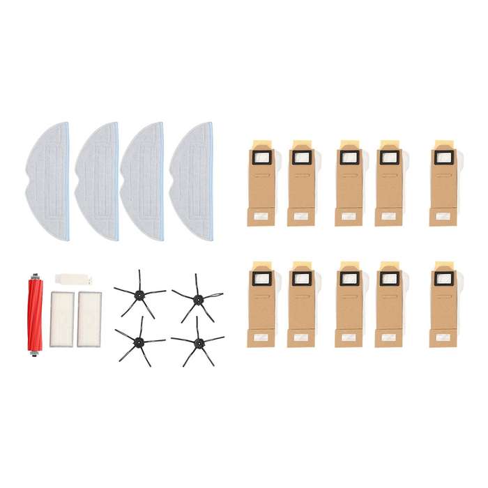 Main Brush Mop Hepa Filter Dust Bag(us) Set for Xiaomi Roborock S7