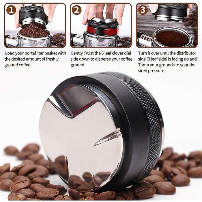 Coffee Tamper for 58mm Breville Portafilter,adjustable Coffee Tamper