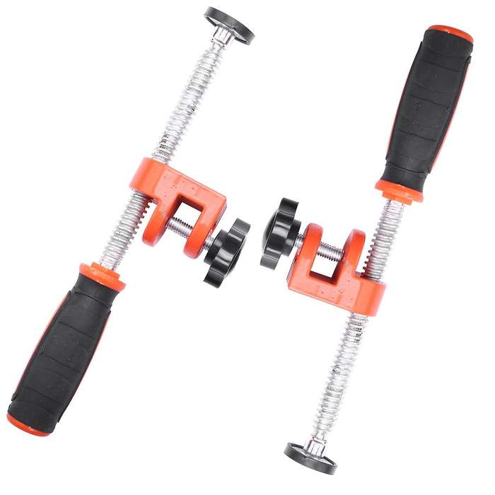 2pcs Woodworking Edge Clamp F Clamp Quick Clamp Function Expansion