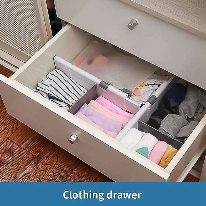 Adjustable Drawer Dividers Organizers for Kitchen, Dresser, Bedroom