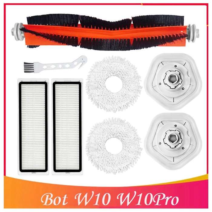 8pcs Replacement Kit Main Brush Filter Mop Cloth Cleaning Brush