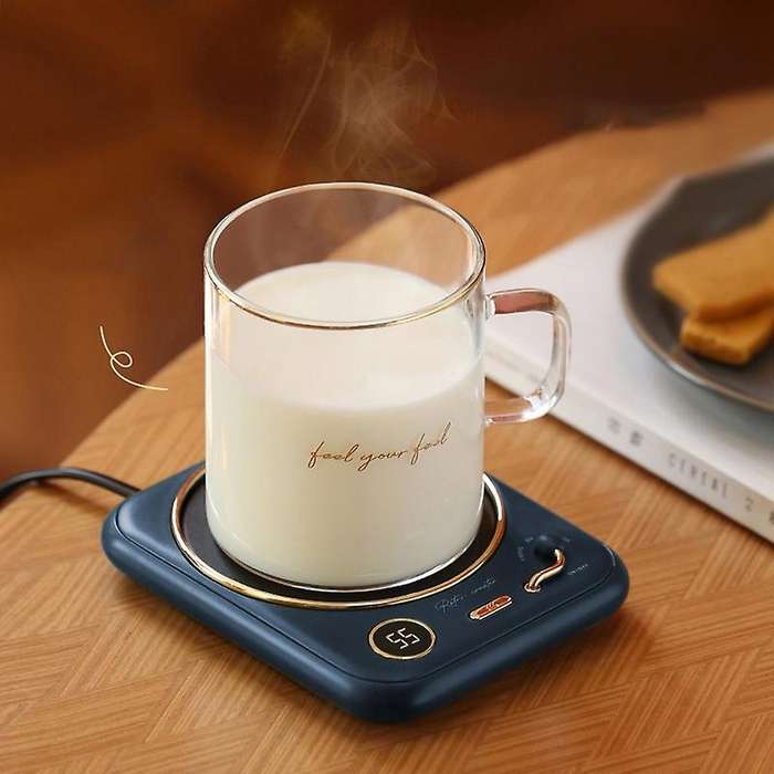 Coffee Cup Heater, Constant Temperature Heating Coaster, Blue Us Plug