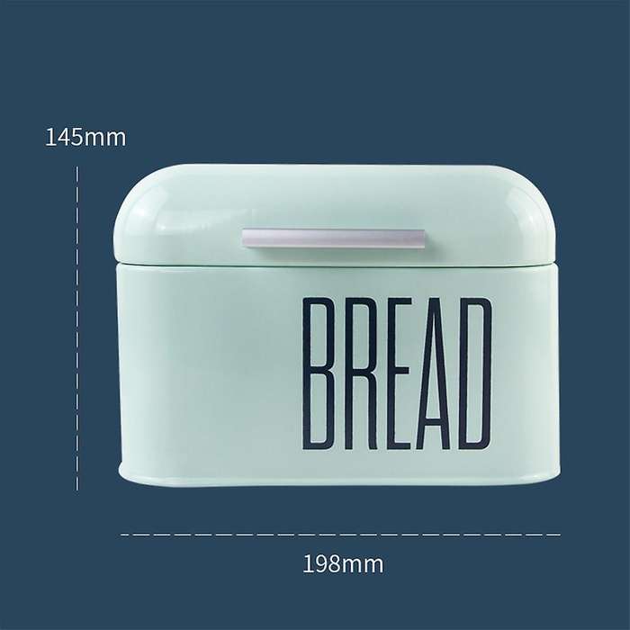 Countertop Metal Bread Box Bread Bin Storage Container(green)
