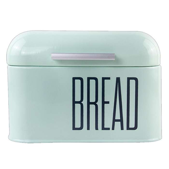 Countertop Metal Bread Box Bread Bin Storage Container(green)