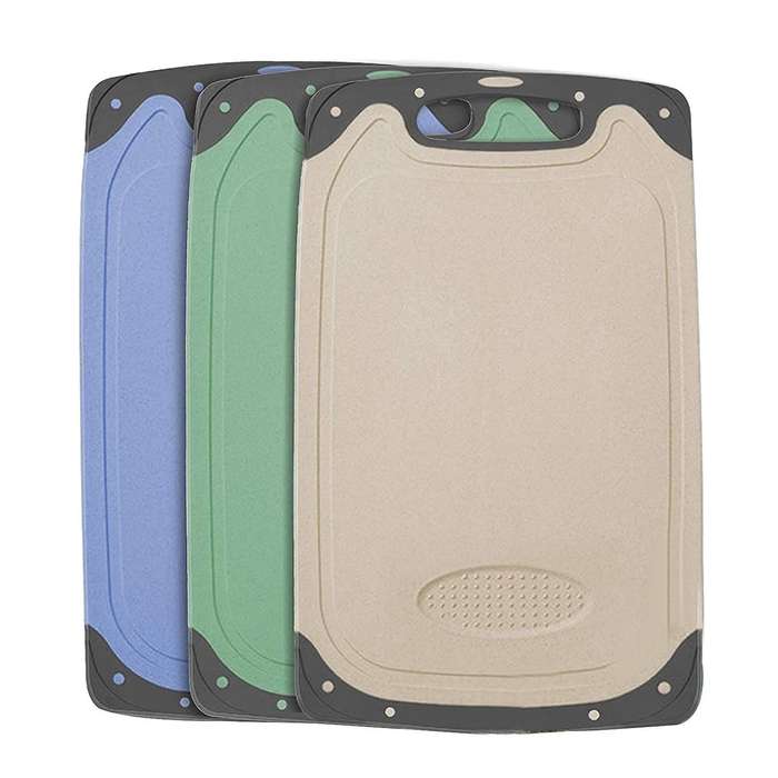3 Pack Chopping Boards Set,kitchen Cutting Boards with Non-slip Feet