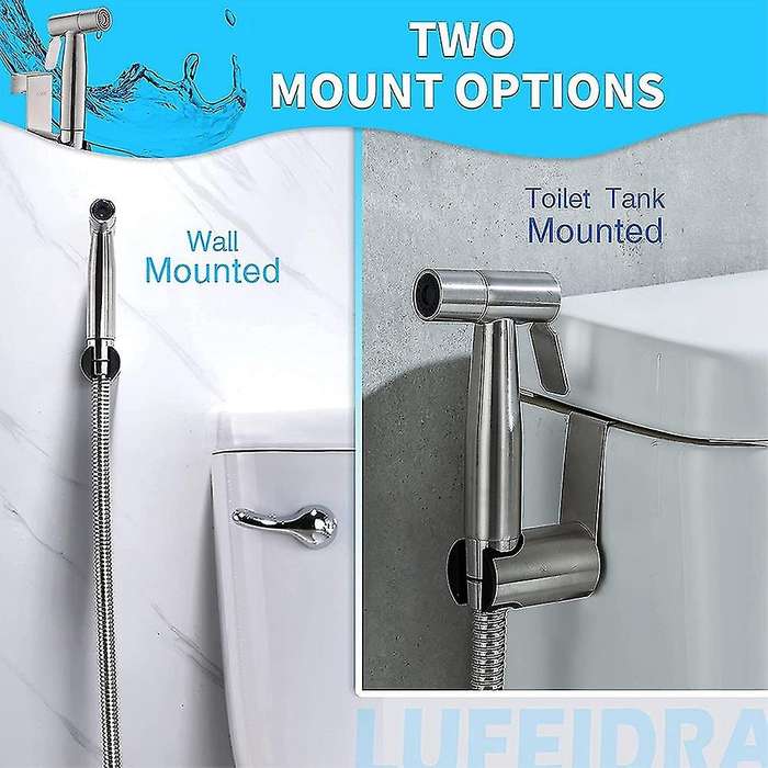 Handheld Bidet Sprayer for Toilet with Hose for Diaper Bidet A