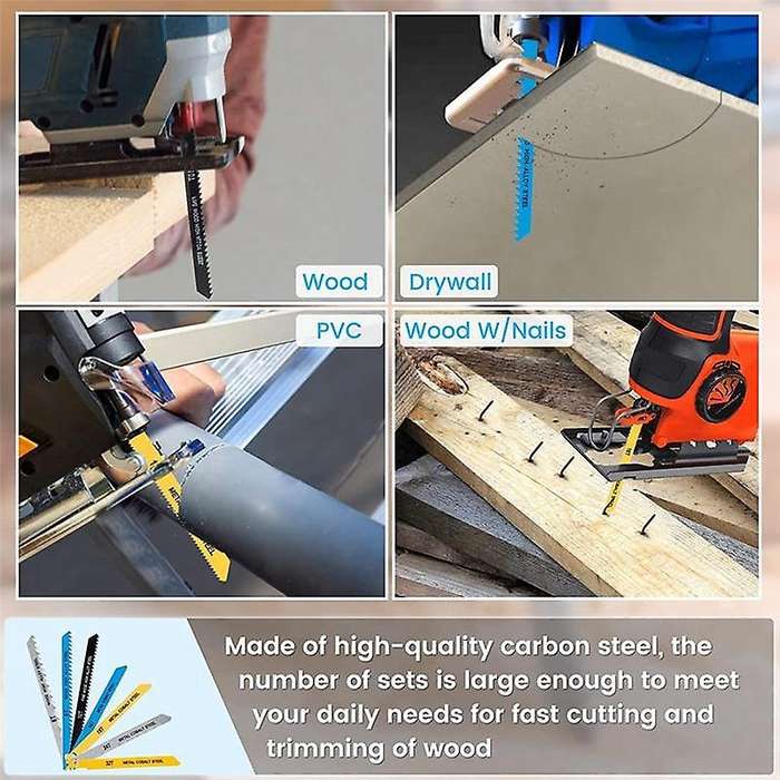 Jigsaw Blades 70pcs,6-32 Tpi Jig Saw Blades, Fit Most U Shank Jigsaws