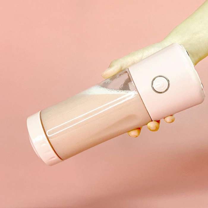Portable Mixer Cup Fruit Juice Mixer Juicer Cup Food Processor(white)
