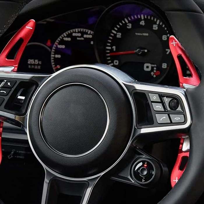 Car Steering Wheel Shift Paddle For-porsche Panamera Macan Red