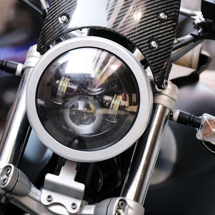 Motorcycle 7inch Burst Headlight Trim Ring Cover For-bmw R Nine T B
