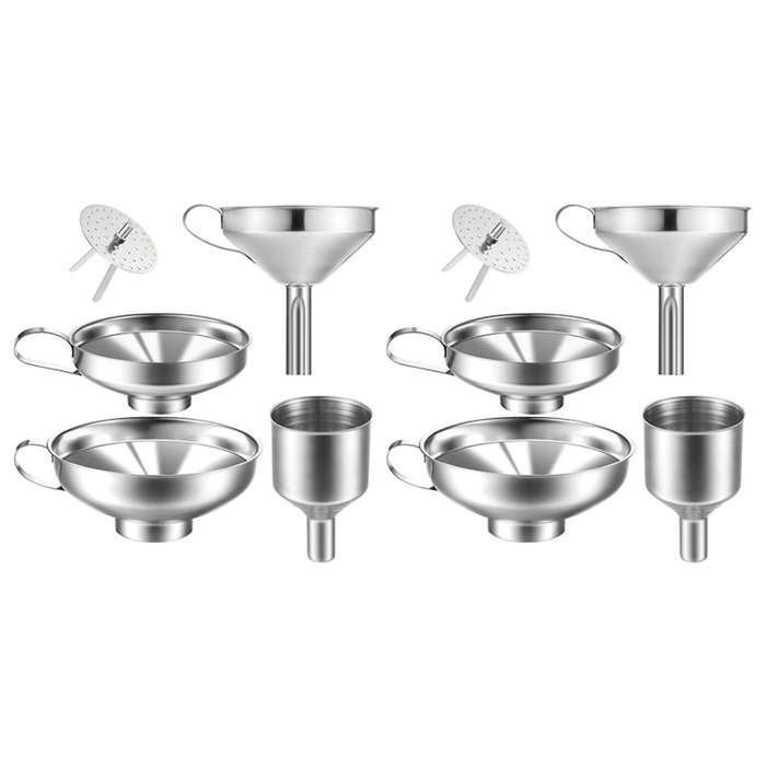 4 Pack Stainless Steel Kitchen Funnel Is for Transferring Liquid