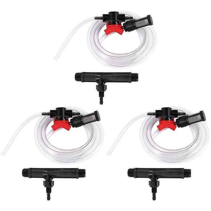 3x 1/2 Garden Irrigation Device Venturi Injector Switch Water Tube