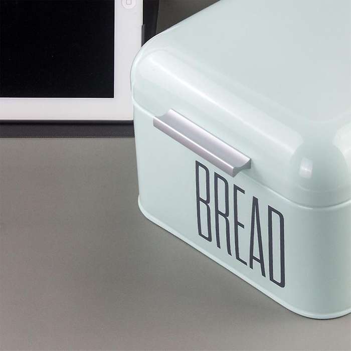 Countertop Metal Bread Box Bread Bin Storage Container(pink)