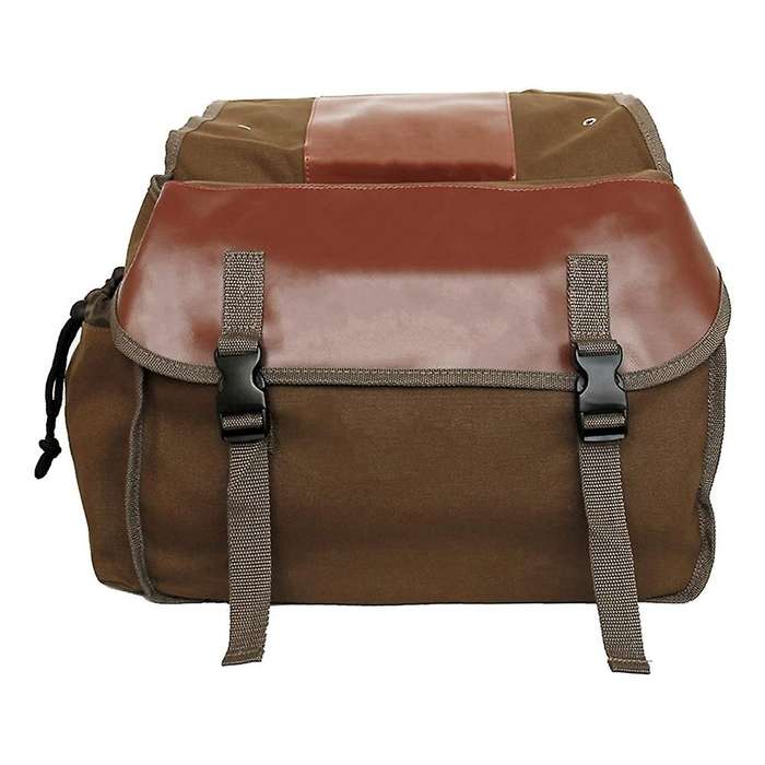 Bicycle Canvas Panniers Water-resistant Storage Bag,brown