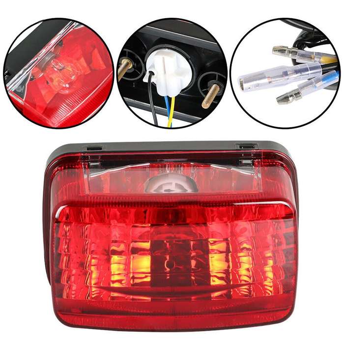 Led Lens Tail Light Braking Lamp for Yamaha Rhino 660 Yxr660