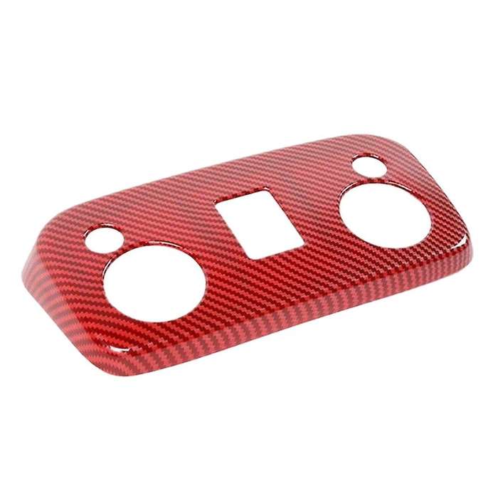 Roof Reading Light Panel Trim Decor for Ford Mustang 09-19 Red Carbon