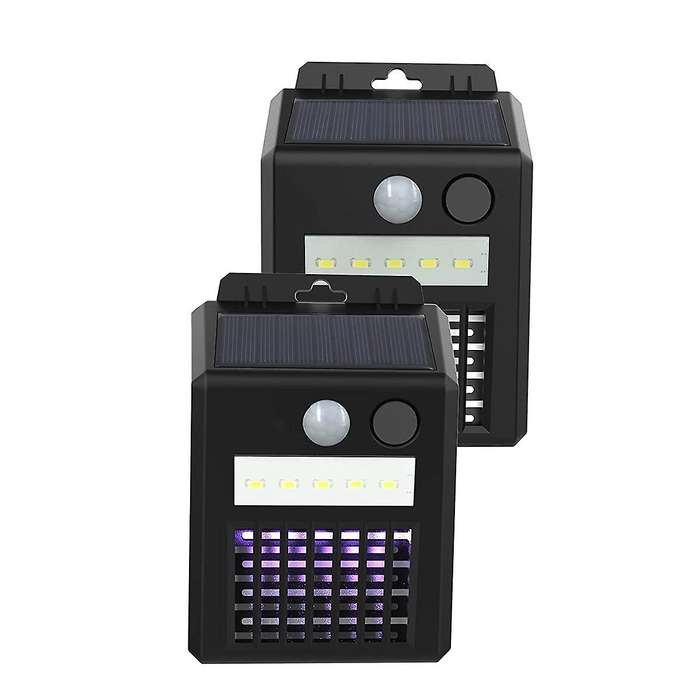 Solar Bug Zapper and Motion Sensor Electric Insect Fly Zapper