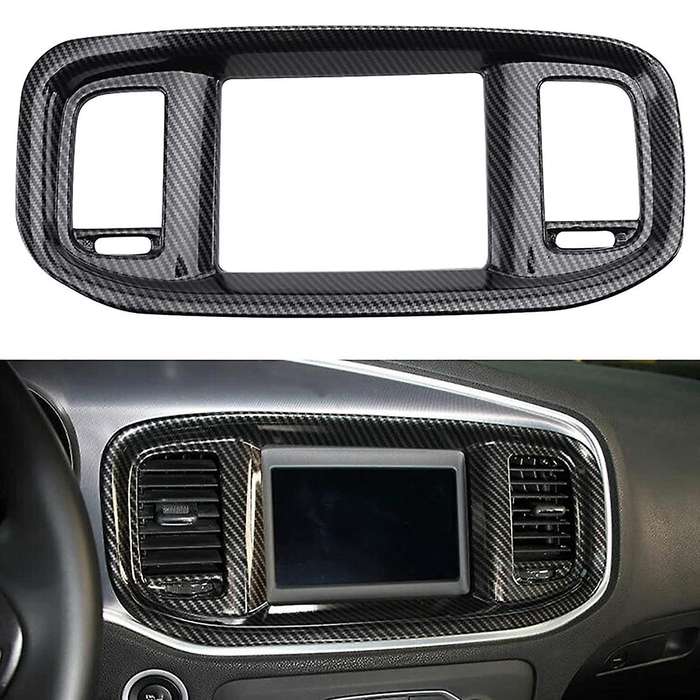 Dashboard Navigation Screen Frame Cover Trim for Dodge Charger