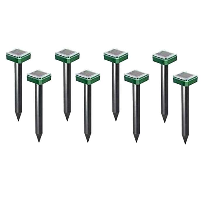 8 Pcs Solar Electronic Snake Repeller for Garden Yard Farm,etc