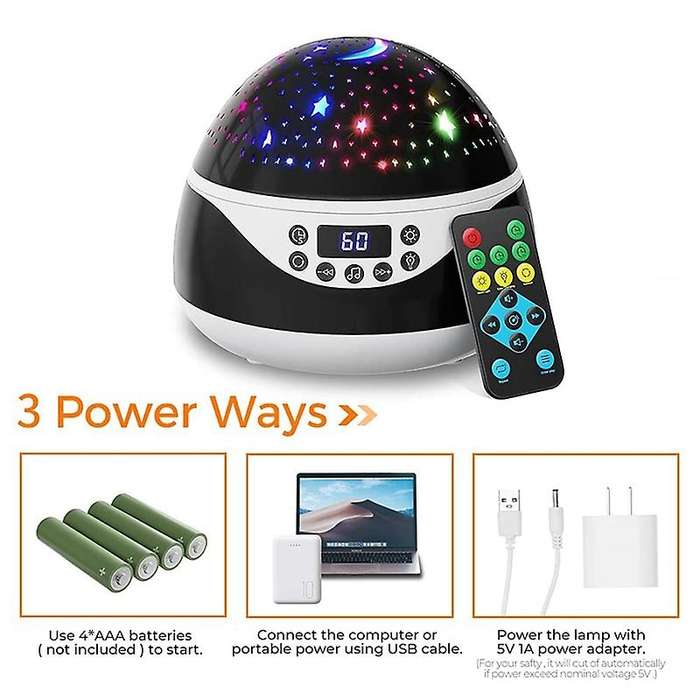 Stars Night Light Projector,with Timer & Music,birthday Gifts