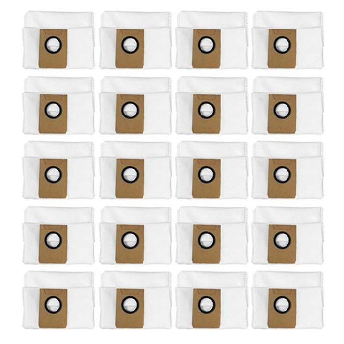 For Ecovacs Deebot X1 Omni Robot Vacuum Cleaner Dust Bag, 20 Pack