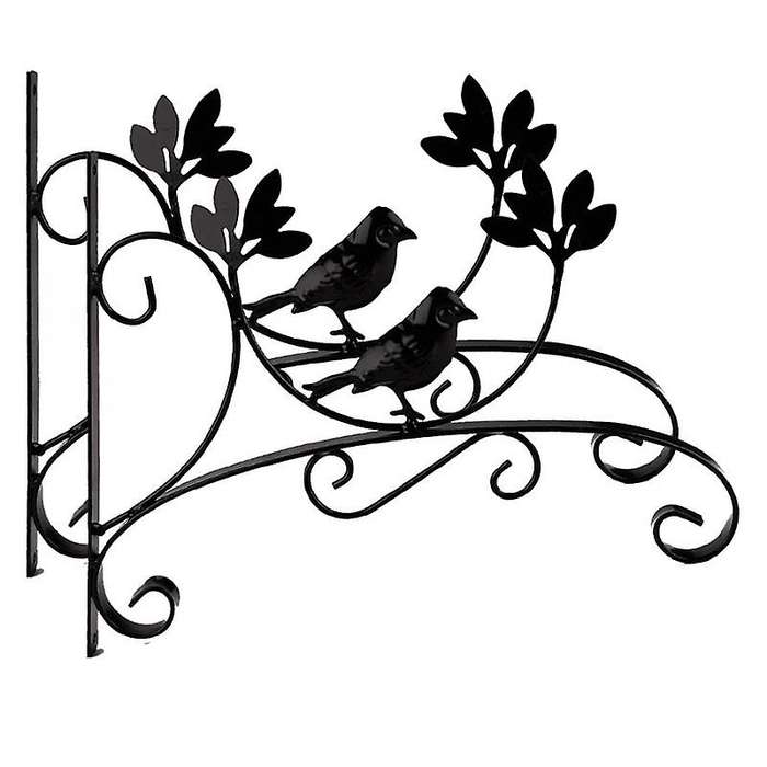 2pcs Wall Mount Hanging Hook Metal Indoor Outdoor Decorative Hanger