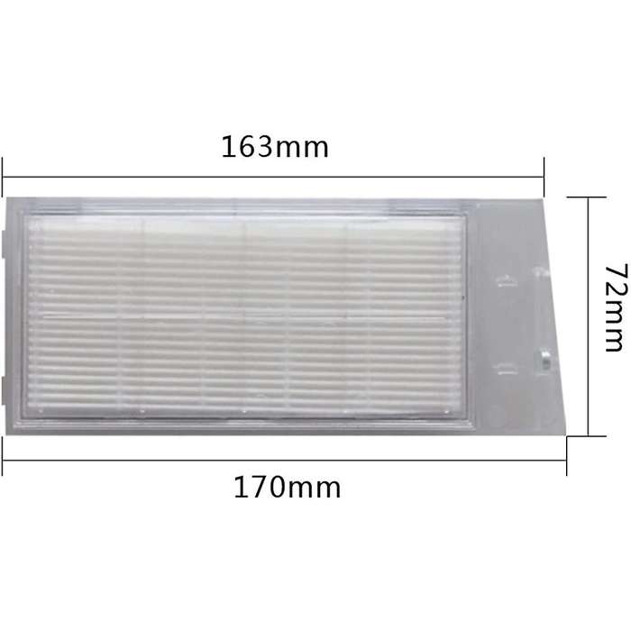 12pcs Hepa Filter for Roidmi Eve Plus Accessories Vacuum Cleaner