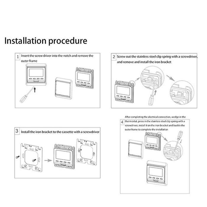 Thermostat M6.716 220v Lcd Programmable, 3a Wifi Water Heating