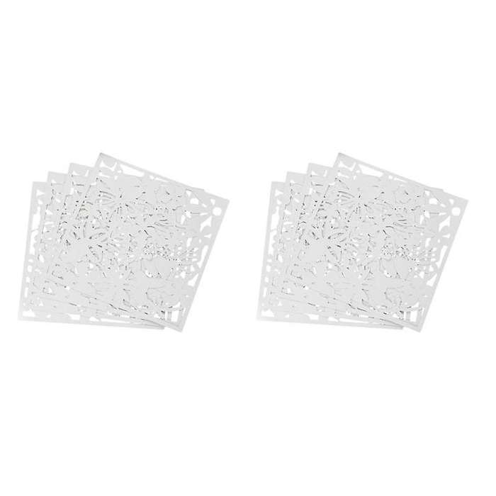 12pcs Paravent De Salon Ecran Accroche De Rideau Diviseur Mur Blanc