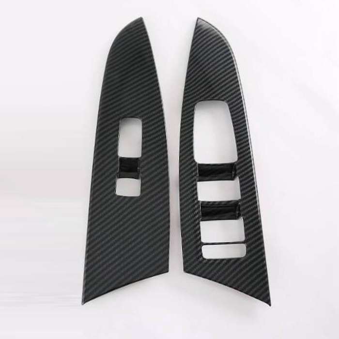 For Kia Mohave 2020 Car Carbon Fiber Glass Lift Button Switch Cover