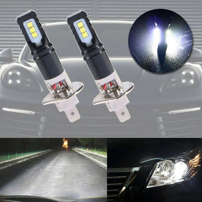 10pc H1 Led Headlight Bulbs 6000k 100w Super Bright Low Beam Fog Lamp