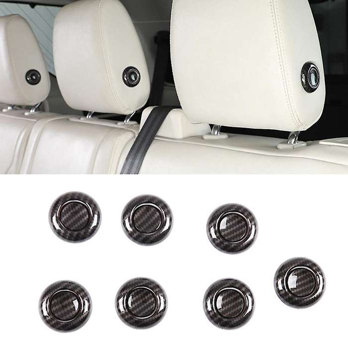 Car Seat Headrest Adjustment Button Cover Trim Sticker,a