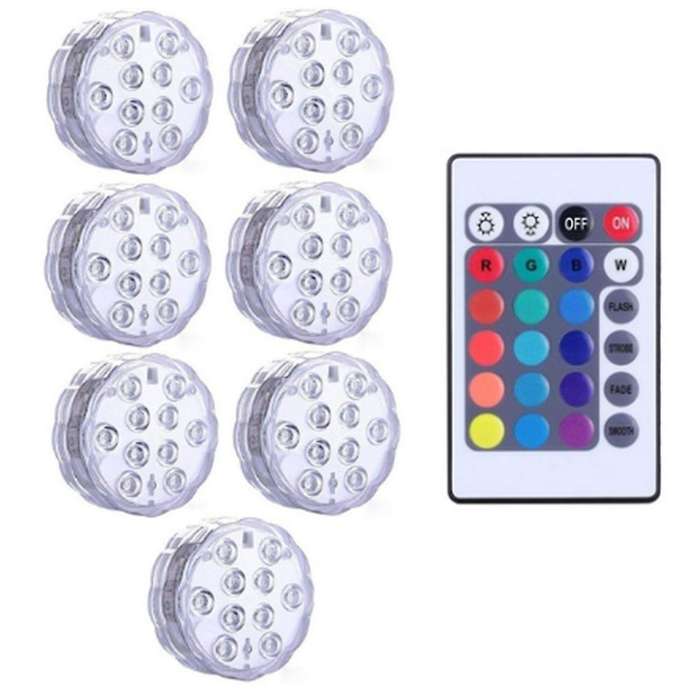 Led 24-key Remote Control Colorful Rgb Lights Luminous Toys Fish, G