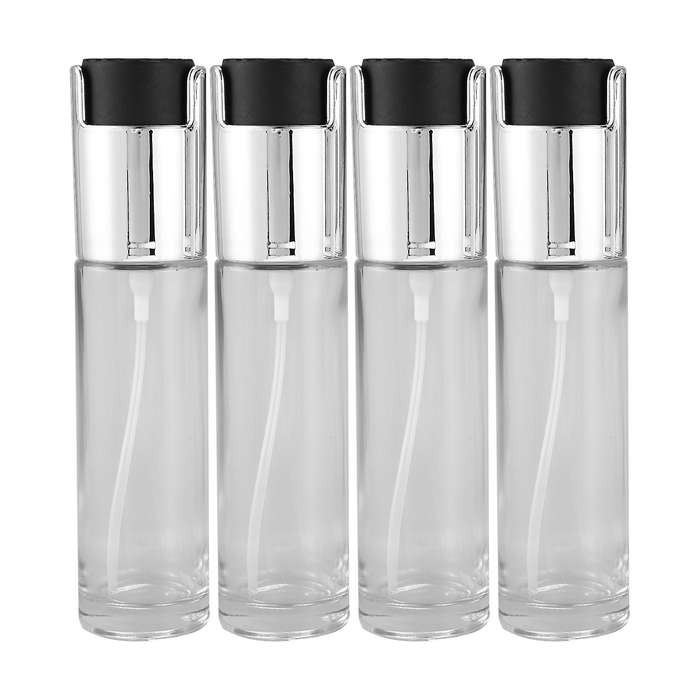 4pcs Kitchen Cook Oil Spray Empty Bottle Vinegar Bottle Oil Dispenser