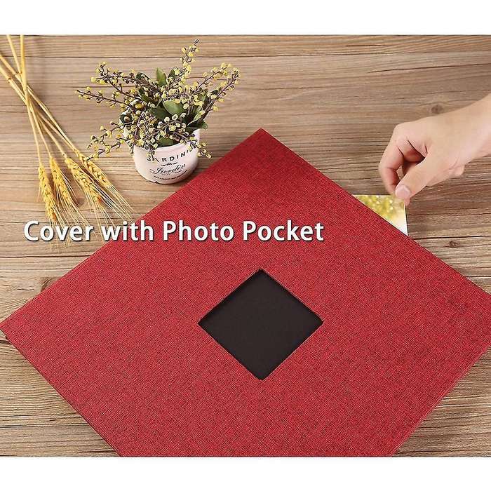 Linen Scrapbook Book Photo Albums Holds Size 4x6 5x7 8x10 Picture