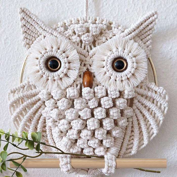 Owls Dream Catchers Cotton Wall Macrame Tassels Tapestry Dreamcatcher