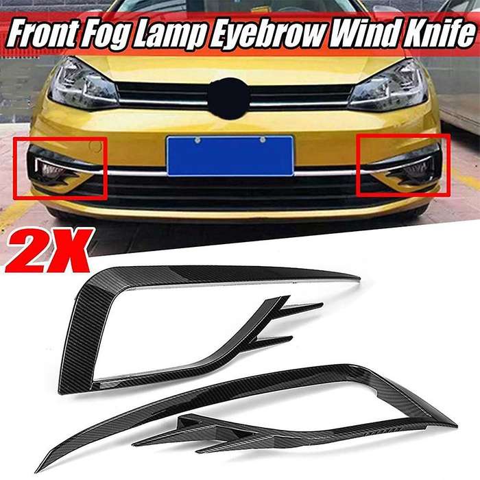 Carbon Fiber Eyebrow Eyelid Trim Cover For-vw Golf 7.5 Mk7.5