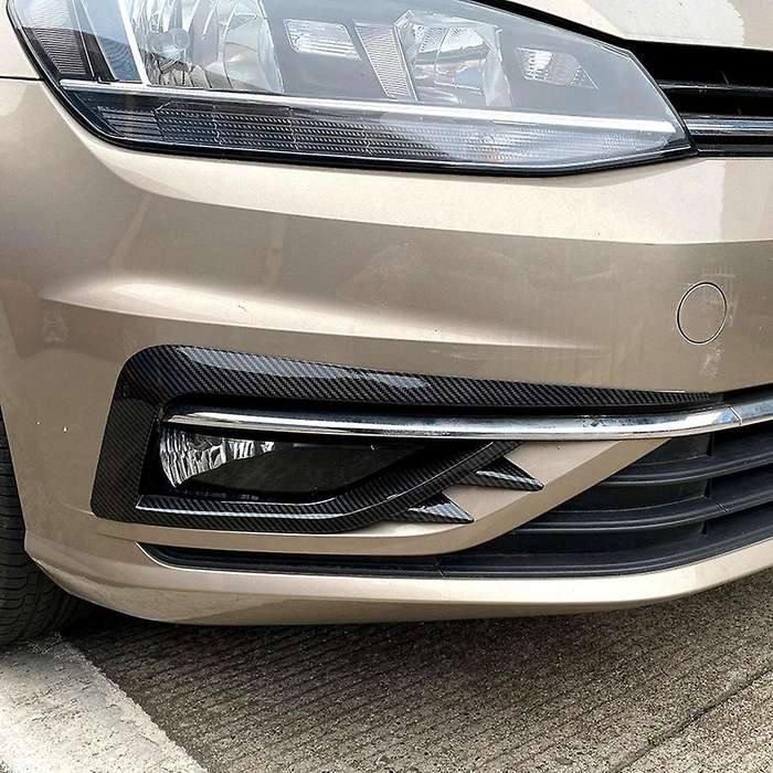 Carbon Fiber Eyebrow Eyelid Trim Cover For-vw Golf 7.5 Mk7.5