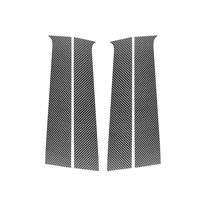 Carbon Fiber B Pillar Decorative Stickers Protection Trim for Honda