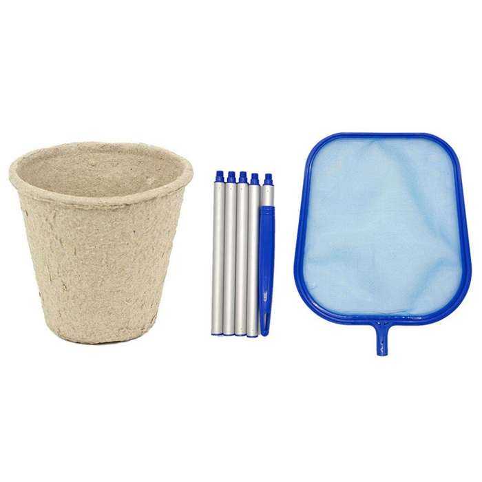 Pool Landing Net Pool Cleaning with Telescopic Pole Leaf Skimmer Net