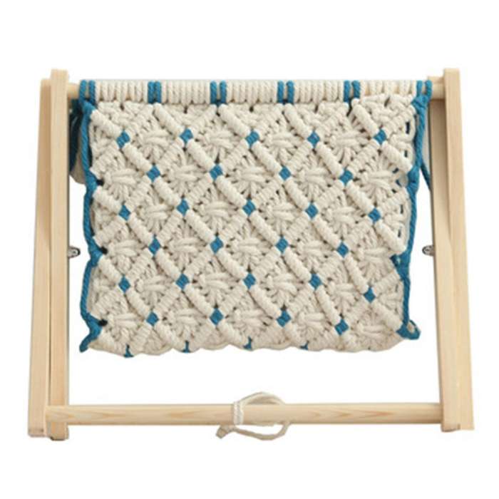 Patchwork Rope Braided Storage Bohemia Style Desktop Magazine Floor