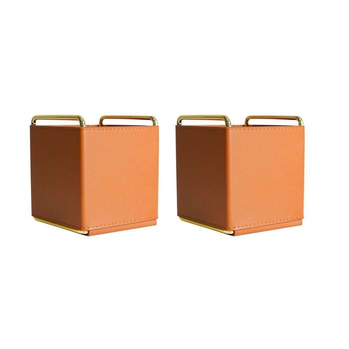 Pu Leather Simple Cosmetic Storage Box Ladies Dressing Ornaments C
