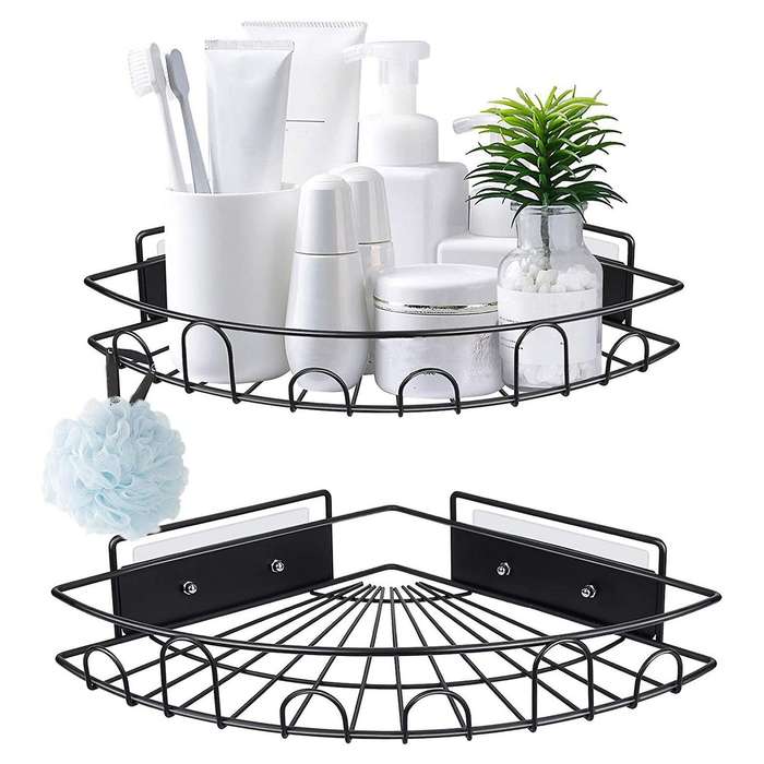 Caddy Corner Shelf Bathroom Shower Rack for Toilet Dorm and Kitchen