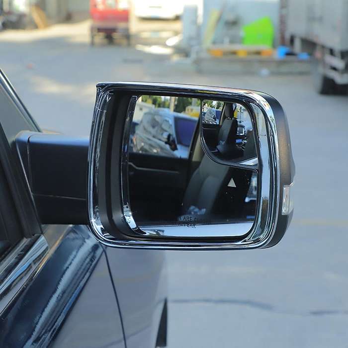 Car Rearview Mirror Rain Eyebrow for Dodge Ram 2018-2022,chrome