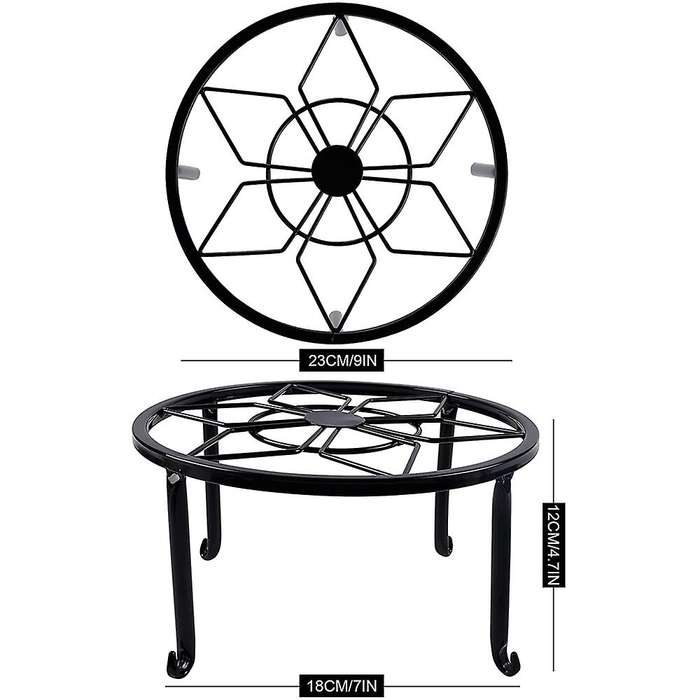 4 Pack Metal Plant Stands for Flower Pot, Heavy Duty Potted Holder