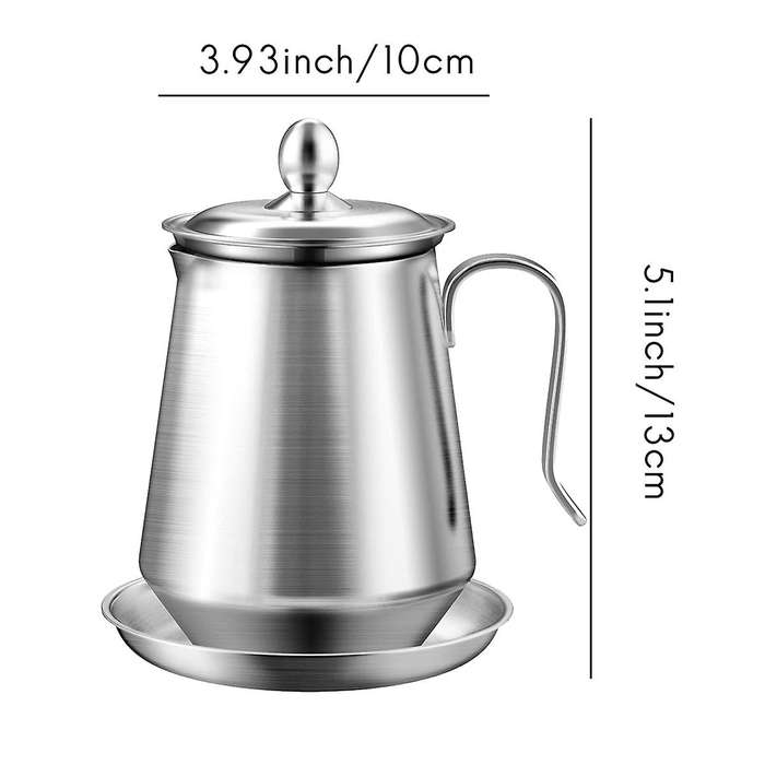 Oil Storage Can,stainless Steel Handle,for Coffee Juice Frying Oil