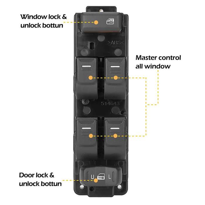 Front Left Side Master Power Electric Controller Window Switch