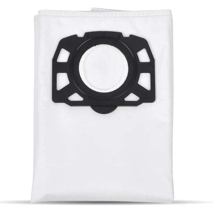 12 Vacuum Cleaner Bags + 1 Flat Pleated Filter for Karcher Wd4, Wd5